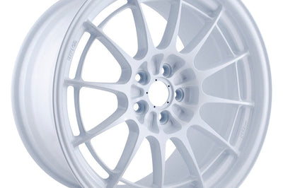 Enkei NT03 + M 18x9.5 5x114.3 40mm Offset 72.6mm Bore Vanquish White Wheel (MOQ of 40) - Wheels