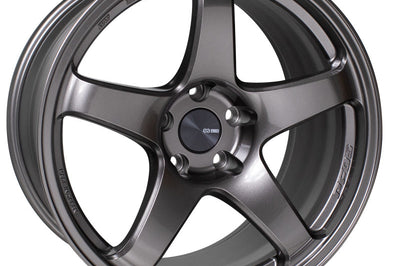 Enkei PF05 18x9 5x100 40mm Offset 75mm Bore Dark Silver Wheel - Wheels