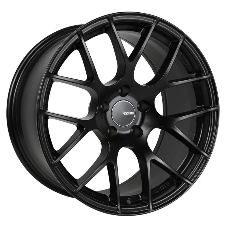 Enkei Raijin 18x9.5 15mm Offset 5x114.3 Bolt Pattern 72.6 Bore Diameter Matte Black Wheel - Wheels