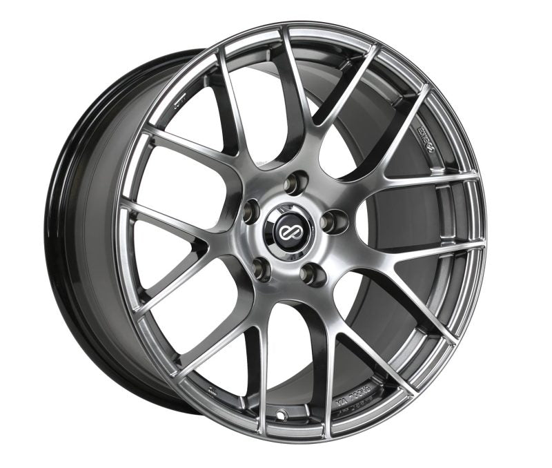 Enkei Raijin 18x9.5 35mm Offset 5x120 Bolt Pattern 72.6 Bore Diameter Hyper Silver Wheel - Wheels
