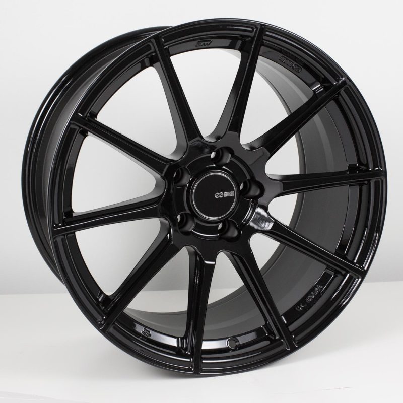 Enkei TS10 17x8 5x100 45mm Offset 72.6mm Bore Black Wheel - Wheels