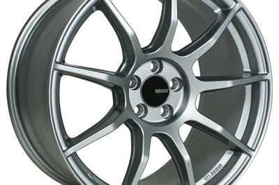 Enkei TS9 18x8 5x112 45mm offset 72.6mm Bore Platinum Gray - Wheels