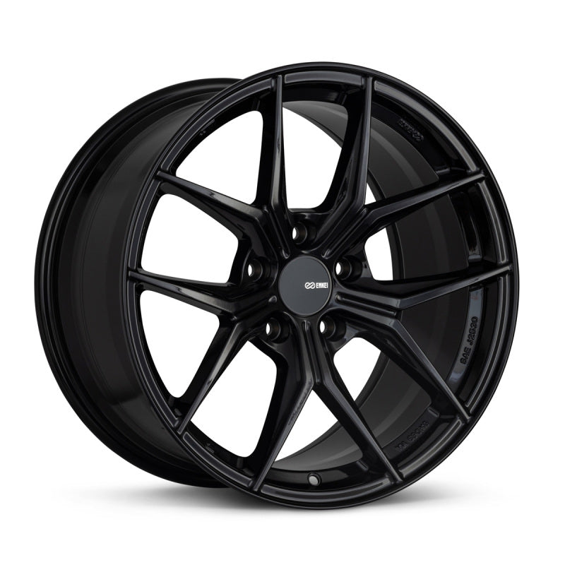 Enkei TSR-X 18x8.5 45mm Offset 5x100 BK 72.6mm Bore Gloss Black - Wheels