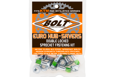 Bolt Euro Style Hub-savers Double Locked Sprocket Fastening Kit - Tires & Wheels