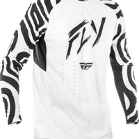 Fly Racing Evolution Dst Abyss Jersey White/black Xl - White/Black / 2X-Large
