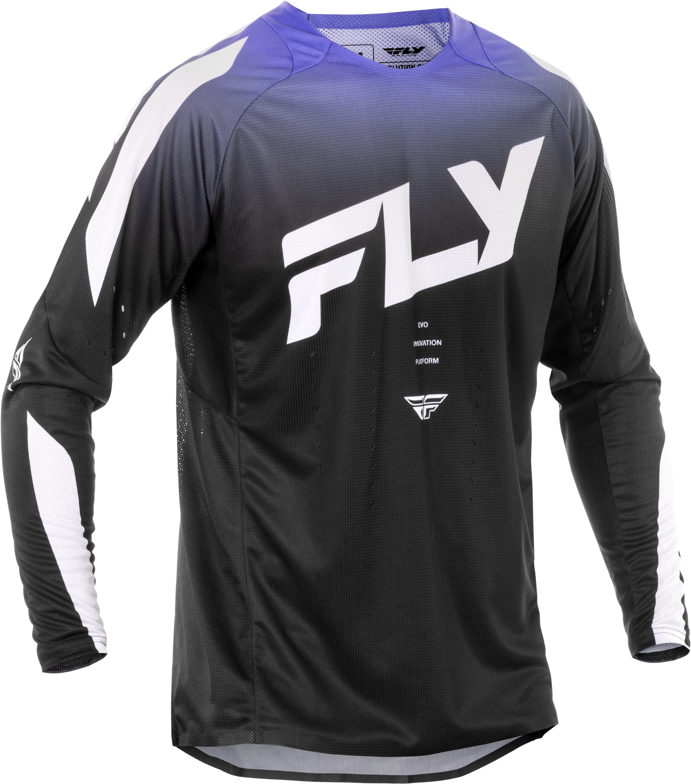 Fly Racing Evolution Dst Jersey Red/white/blue Xl - Black/White/Purple / 2X-Large