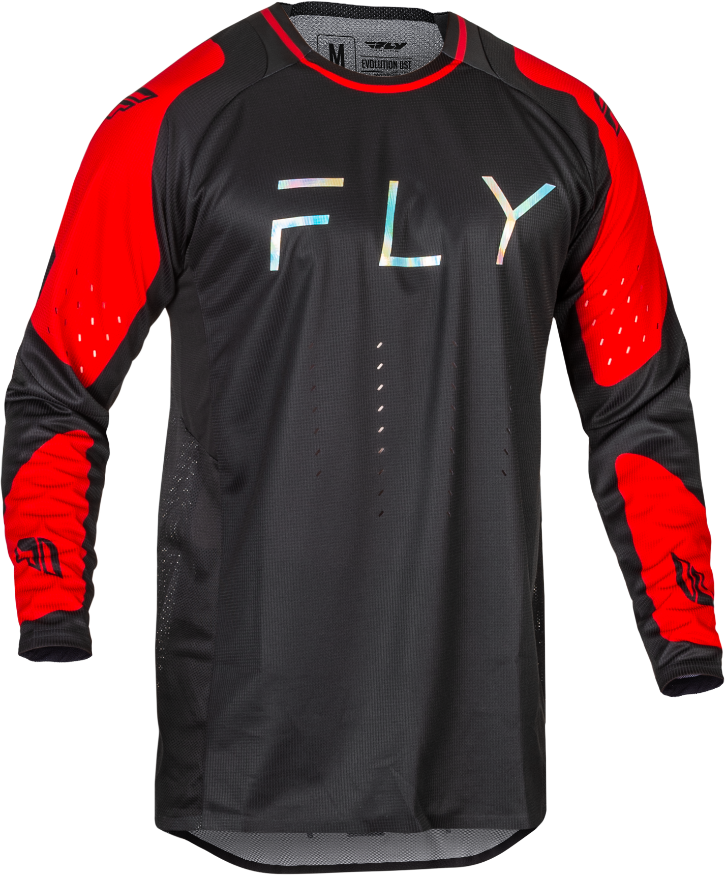 Fly Racing Evolution Dst Jersey White/hi-vis Xl - Black/Red / Large - Apparel Collection