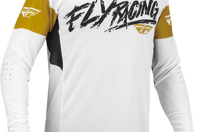 Fly Racing Evolution Dst L.e. Brazen Jersey White/gold/black Xl - White/Gold/Black / 2X-Large