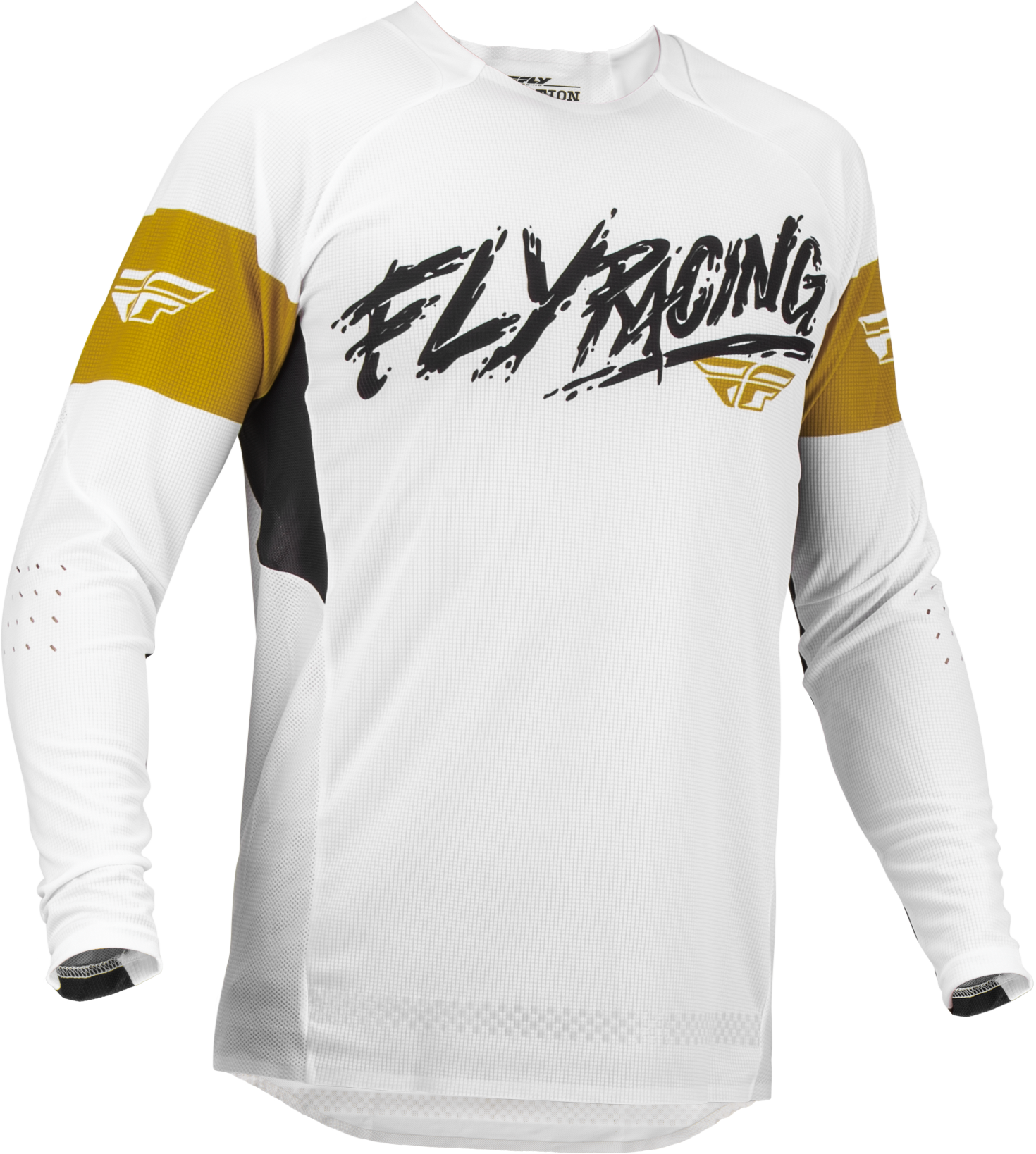 Fly Racing Evolution Dst L.e. Brazen Jersey White/gold/black Xl - White/Gold/Black / Large