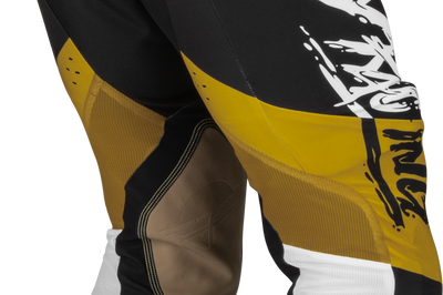 Fly Racing Evolution Dst L.e. Brazen Pants White/gold/black Sz 38