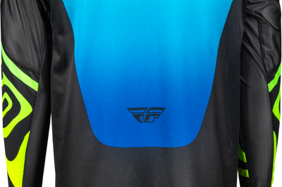 Fly Racing Evolution Dst Zen Jersey Black/blue/hi-vis Xl