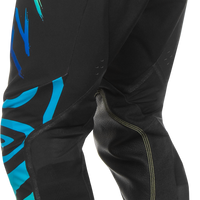 Fly Racing Evolution Dst Zen Pants Black/blue/hi-vis Sz 38 - Black/Blue/Hi-Vis Yellow / US 28