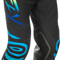 Fly Racing Evolution Dst Zen Pants Black/blue/hi-vis Sz 38 - Black/Blue/Hi-Vis Yellow / US 28