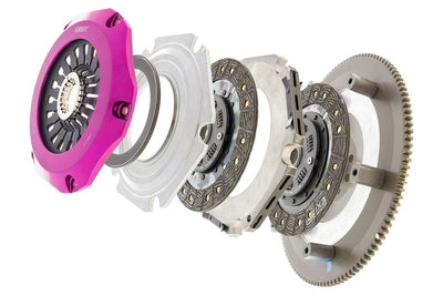 Exedy 04-17 Subaru WRX STI EJ255/EJ257 2.5L Twin-Organic Clutch Kit - Drivetrain