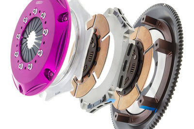 Exedy 1986-1989 Mazda RX-7 R2 Hyper Twin Cerametallic Clutch Sprung Center Disc Push Type Cove - Drivetrain