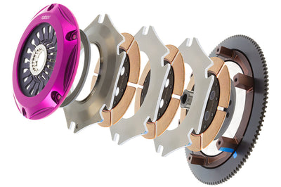Exedy 2004-2014 Subaru Impreza WRX STI H4 Hyper Triple Cerametallic Clutch Rigid Disc Pull Type - Drivetrain