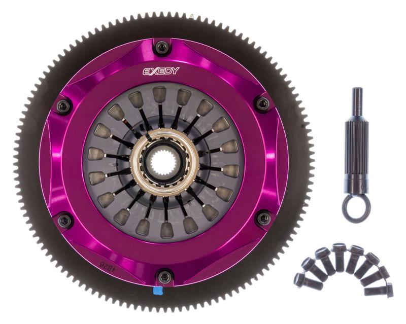 Exedy 2004-2014 Subaru Impreza WRX STI H4 Hyper Twin Cerametallic Clutch Sprung Disc Pull Type - Drivetrain