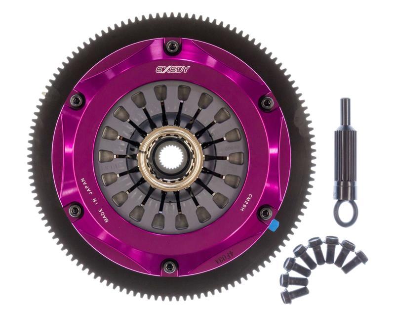 Exedy 2004-2014 Subaru Impreza WRX STI H4 Hyper Twin Cerametallic Clutch Sprung Center Disc Pull - Drivetrain