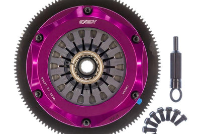 Exedy 2004-2014 Subaru Impreza WRX STI H4 Hyper Twin Cerametallic Clutch Sprung Center Disc Pull - Drivetrain