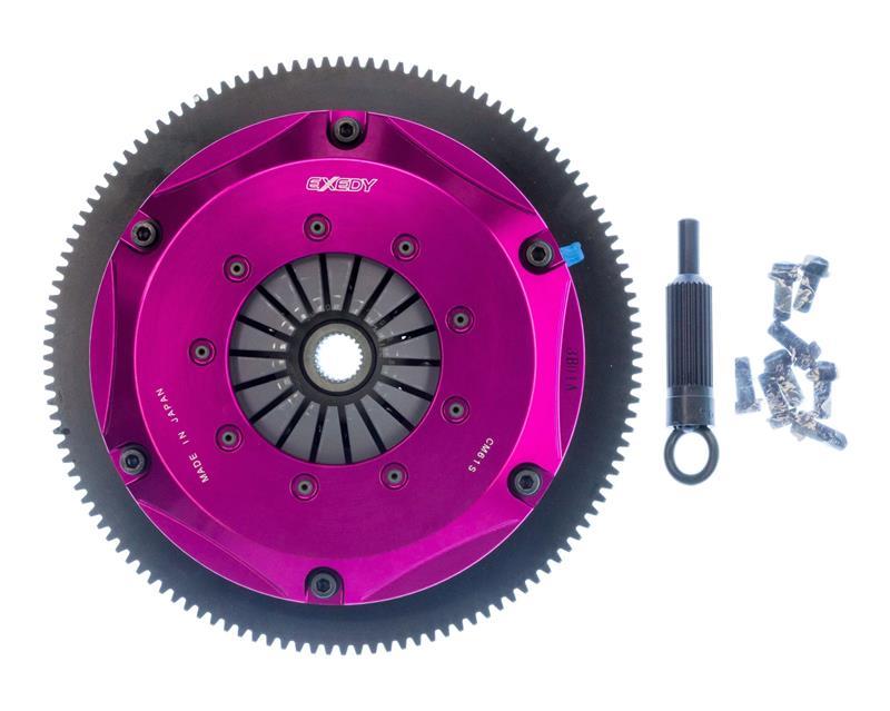 Exedy 2006-2006 Saab 9-2X Aero H4 Hyper Twin Cerametallic Clutch Sprung Center Disc Push Type Cover - Drivetrain