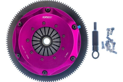 Exedy 2006-2006 Saab 9-2X Aero H4 Hyper Twin Cerametallic Clutch Sprung Center Disc Push Type Cover - Drivetrain