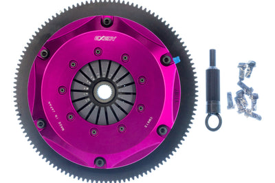 Exedy 2006-2006 Saab 9-2X Aero H4 Hyper Twin Cerametallic Clutch Sprung Center Disc Push Type Cover - Drivetrain