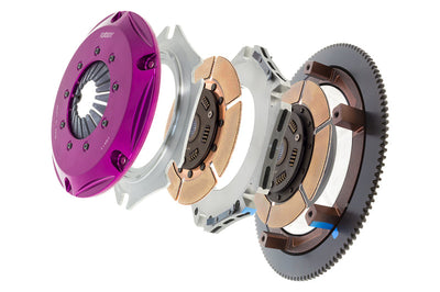 Exedy 2006-2006 Saab 9-2X Aero H4 Hyper Twin Cerametallic Clutch Sprung Center Disc Push Type Cover - Drivetrain
