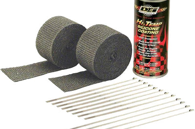 Dei Exhaust Pipe Wrap Kit Tan W/white Coating - Black - Harddrive Products