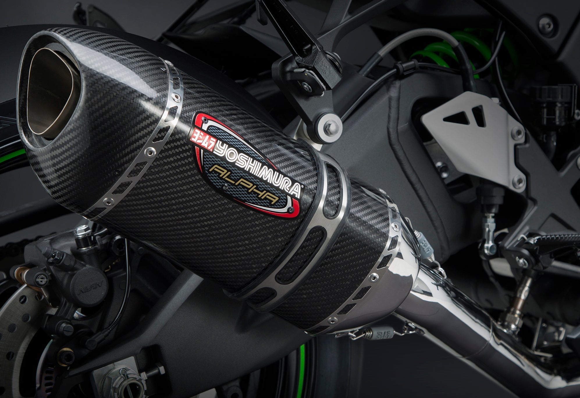 Yoshimura Exhaust Race Alpha-t 3qtr Slip-on Ss-cf-cf - Street Collection