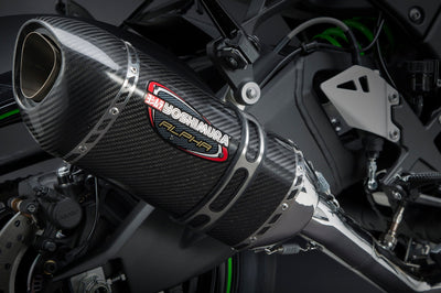 Yoshimura Exhaust Race Alpha-t 3qtr Slip-on Ss-cf-cf - Street Collection