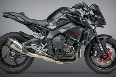 Yoshimura Exhaust Race Alpha-t 3qtr Slip-on Ss-ss-cf Works - Street Collection