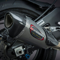Yoshimura Exhaust Race Alpha-t 3qtr Slip-on Ss-ss-cf Works - Street Collection