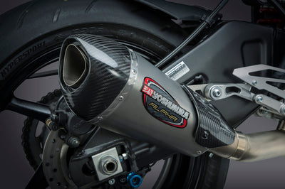 Yoshimura Exhaust Race Alpha-t 3qtr Slip-on Ss-ss-cf Works - Street Collection