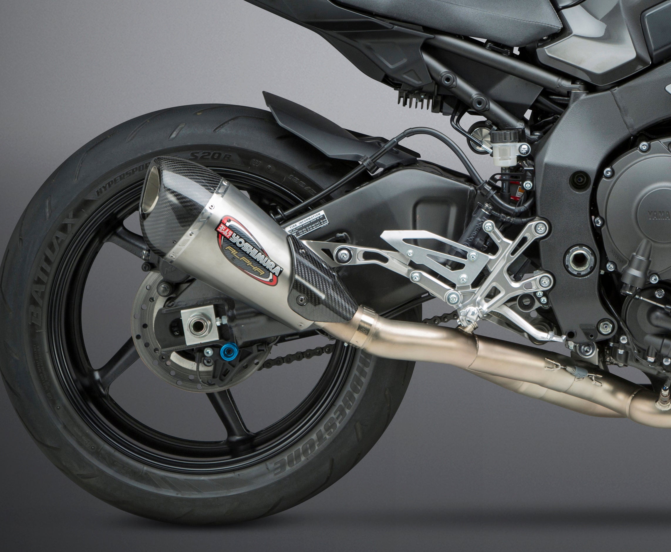 Yoshimura Exhaust Race Alpha-t 3qtr Slip-on Ss-ss-cf Works - Street Collection