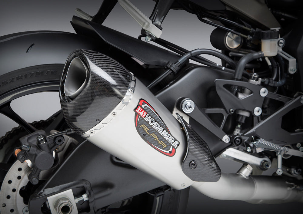 Yoshimura Exhaust Race Alpha-t Slip-on Ss-ss-cf Works - Street Collection