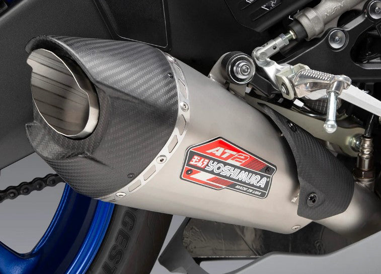 Yoshimura Exhaust Race At2 Works Full-sys Ss-ss-cf - Street Collection