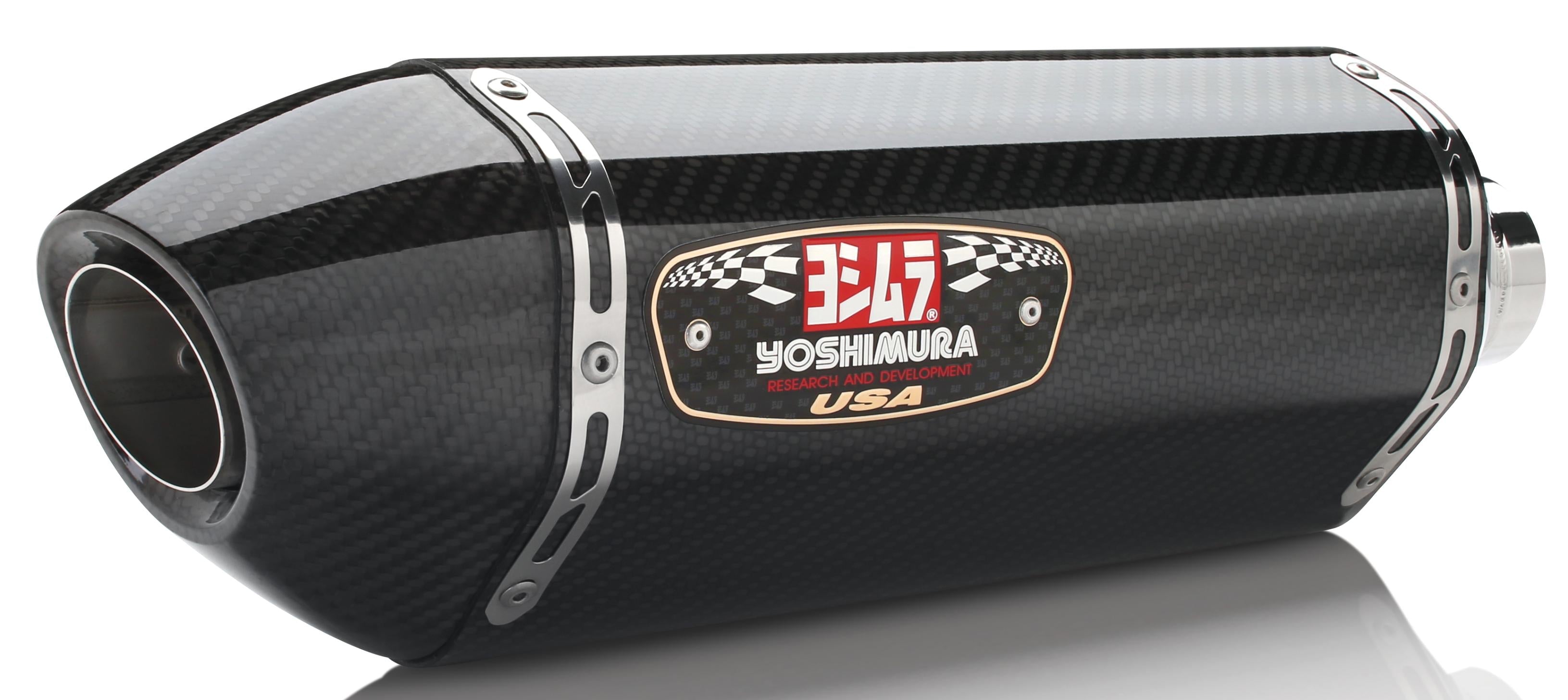 Yoshimura Exhaust Signature R-77 Slip-on Ss-cf-cf Dual - Street Collection