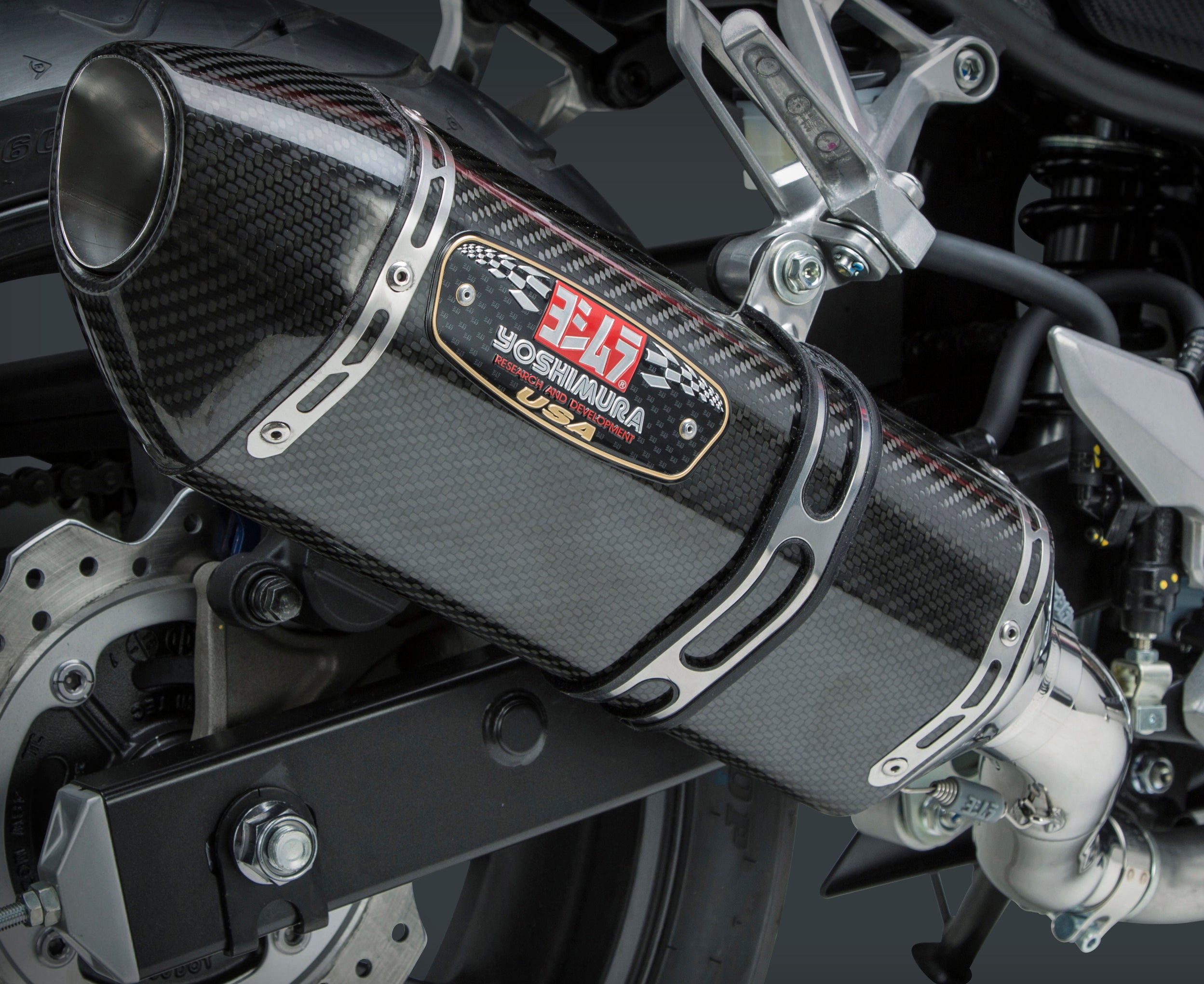 Yoshimura Exhaust Signature R-77 Slip-on Ss-cf-cf - Street Collection