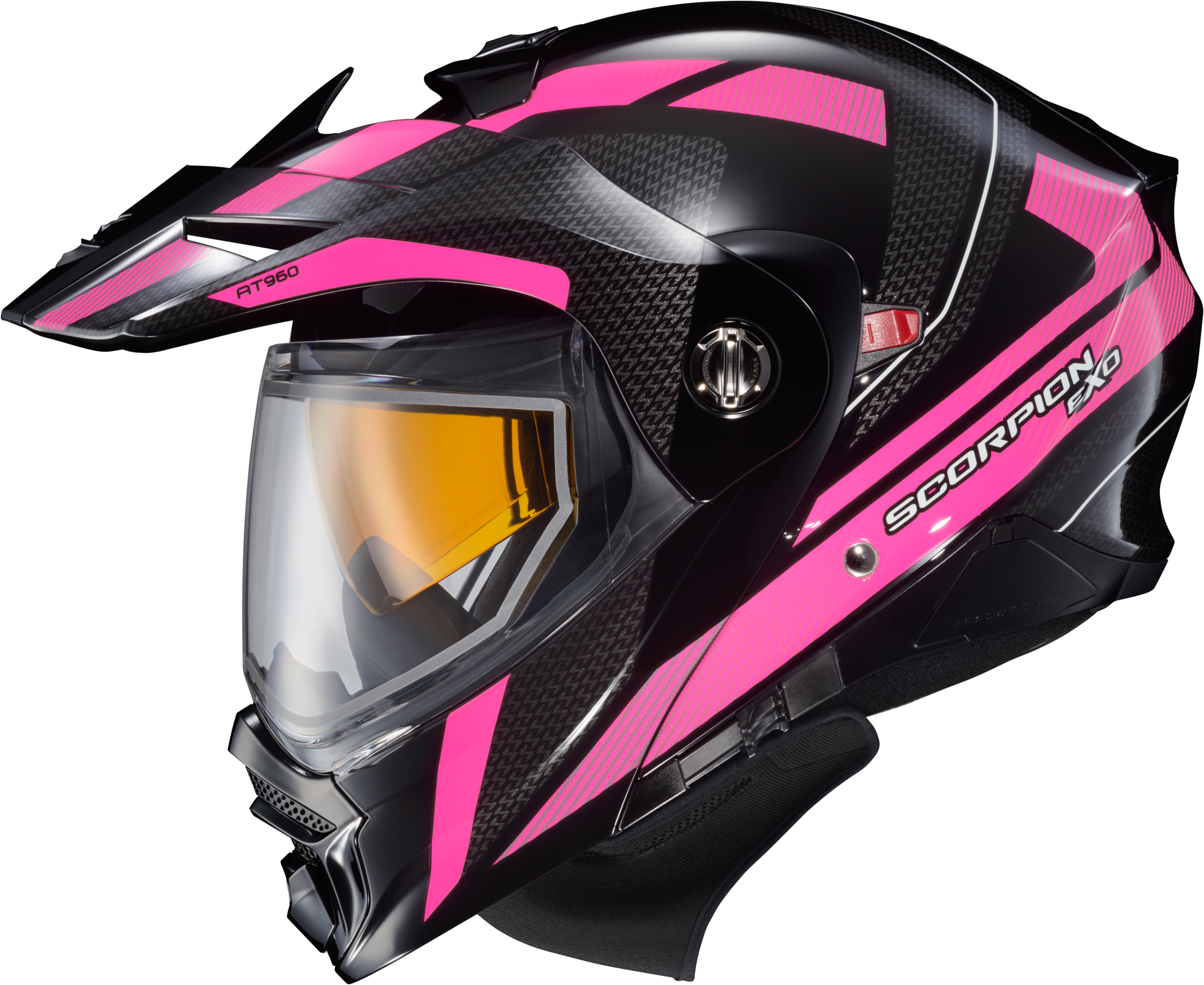 SCORPION EXO Exo At960 Cold Weather Helmet Hicks Pink Lg (Dual Pane) - Helmets