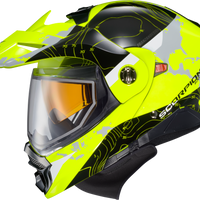 SCORPION EXO Exo At960 Cold Weather Helmet Topographic Hi Vis Lg (Dual) - Helmets