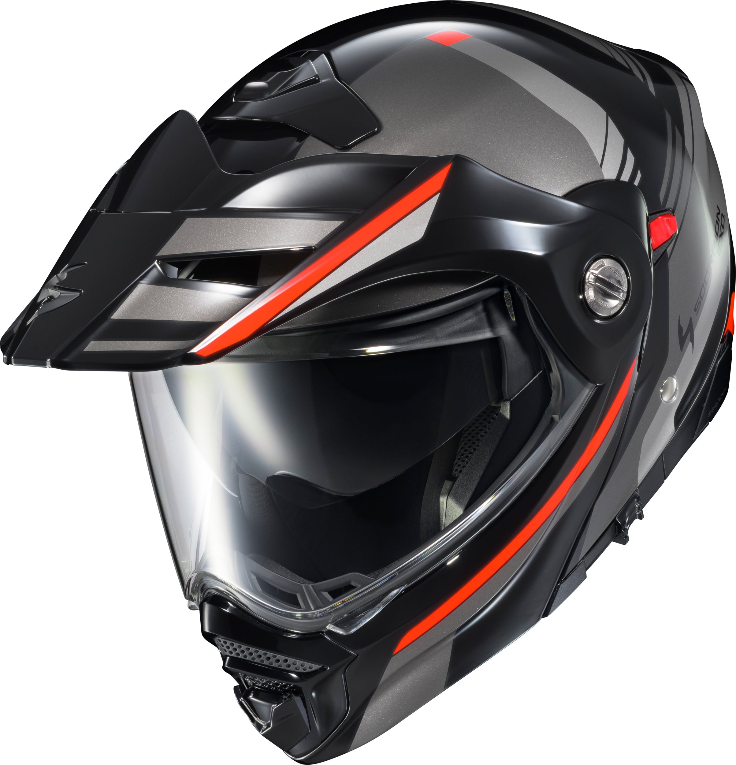 SCORPION EXO Exo At960 Modular Helmet Monk Black/Red 2x - Helmets