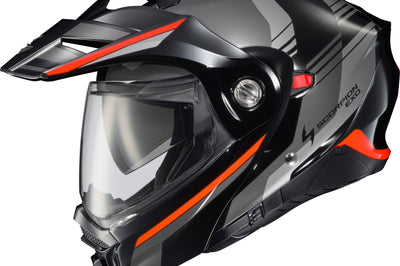 SCORPION EXO Exo At960 Modular Helmet Monk Black/Red 2x - Helmets