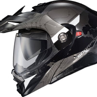 SCORPION EXO Exo At960 Modular Helmet Topographic Black/White 3x - Helmets