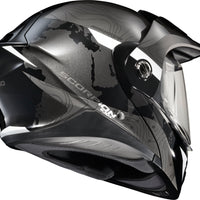 SCORPION EXO Exo At960 Modular Helmet Topographic Black/White 3x - Helmets