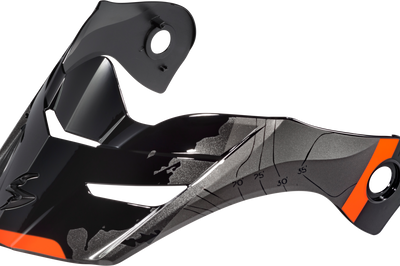 Scorpion Exo Exo-at960 Peak Visor Topographic Sand/green - Orange/Black