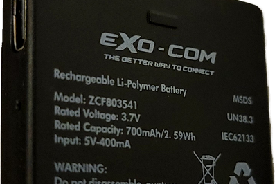 Uclear Exo-com Replacement Spare Battery - Apparel Collection