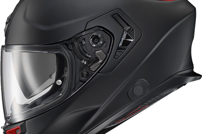 Scorpion Exo Exo-eclipse Full Face Helmet Lunar Red/white/black Xl - Matte Black / 2X-Large