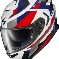 SCORPION EXO Exo Eclipse Full Face Helmet Lunar White/Red/Blue Sm