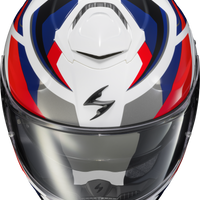 SCORPION EXO Exo Eclipse Full Face Helmet Lunar White/Red/Blue Sm