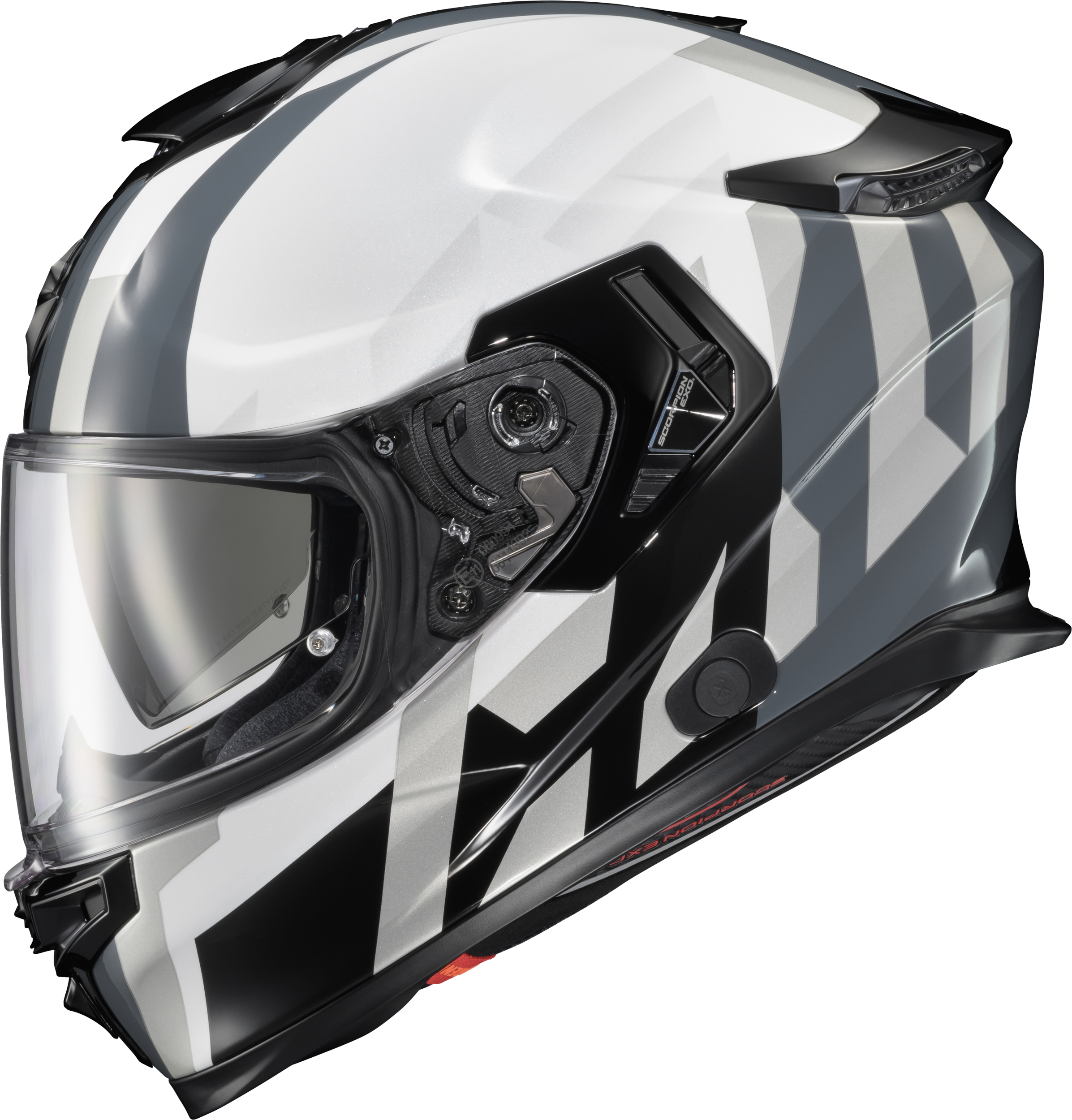 SCORPION EXO Exo Eclipse Full Face Helmet Pivot White Lg